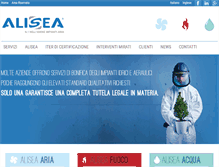 Tablet Screenshot of alisea-italia.com
